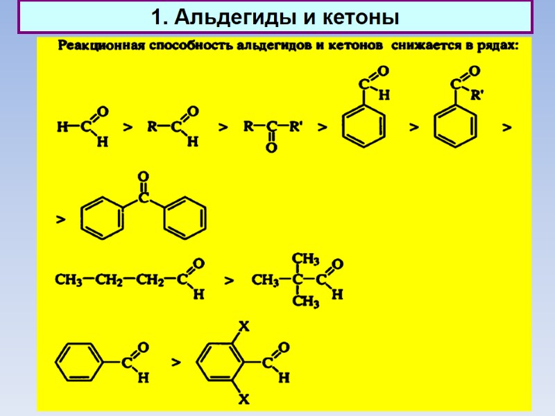 1. Альдегиды и кетоны